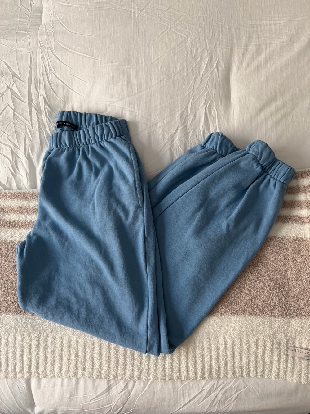 Brandy Melville Dusty Blue Track Pants